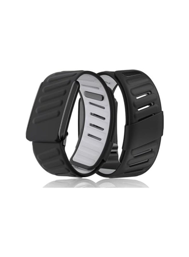 أكاليكس سوار معصم سيليكون متوافق مع سوار Whoop 4.0، مريح ومتين وناعم، حزام رياضي سيليكون قابل للتعديل للرجال والنساء، مع موصل على شكل حرف U - Image 1